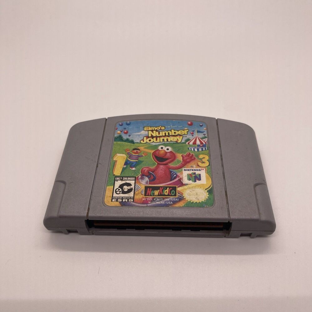 NewKidCo Elmo's Number Journey Nintendo 64 N64 Sesame Street NTSC-U/C EC
